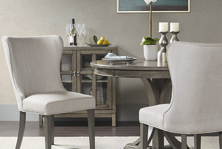 Helena Dining Side Chair in Cream/Grey From Madison Park Signature