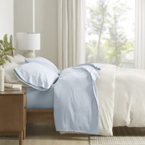 300TC BCI Cotton 300TC BCI Cotton Sheet Set in Blue From Clean Spaces