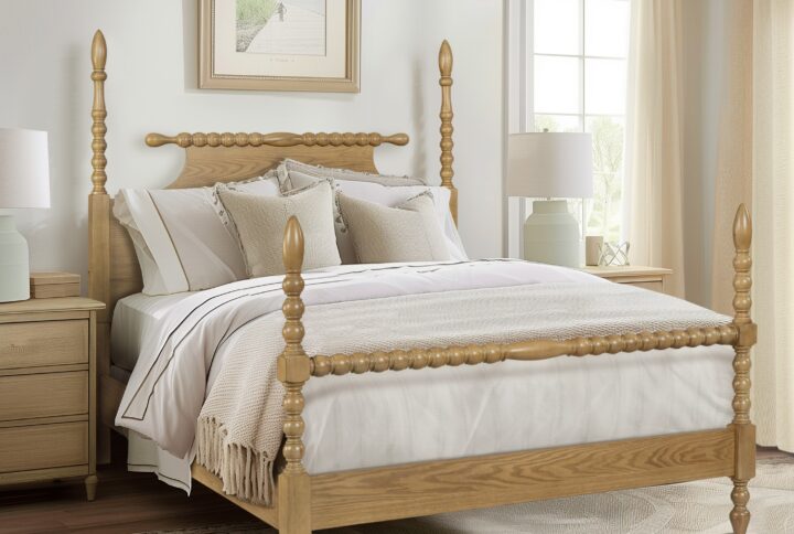 Beckett Bed in Natural From Madison Park Signature