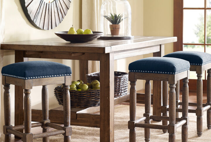 Cirque Counter Stool Set of 2 in Navy From Madison Park