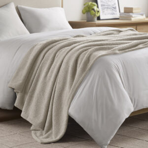 Dream Soft Blanket in Taupe From Beautyrest