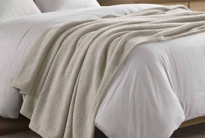 Dream Soft Blanket in Taupe From Beautyrest