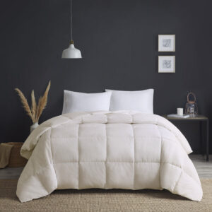 Heavy Warmth Goose Feather and Down Oversize Comforter in Cream From True North by Sleep Philosophy