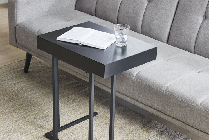 Wynn Pull Up Table in Black From INK+IVY