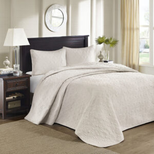 Quebec Reversible Bedspread Set in Cream From Madison Park