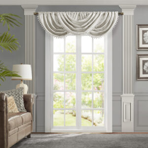 Avignon Waterfall Valance (Single) in White From Croscill Classics