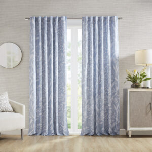 Winslow Floral Curtain Panel (Single) in Blue From Croscill Home