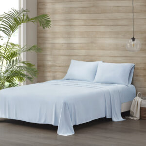 Tencel Polyester Blend Sheet Set in Blue From Beautyrest