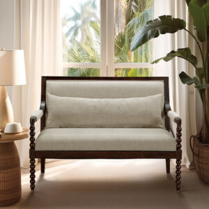 Philippe Loveseat in Morocco Brown/Taupe From Martha Stewart