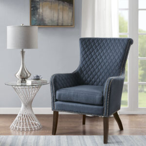 Heston Accent Chair in Dark Blue From Madison Park