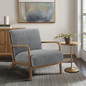 Novak Novak Mid-Century Modern Accent Armchair in Grey From INK+IVY