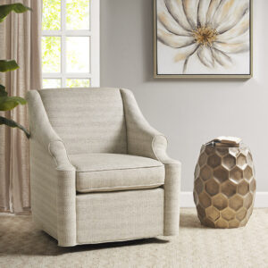 Justin Swivel Glider Chair in Tan From Madison Park