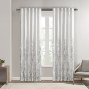 Andora Curtain Panel in White From Madison Park