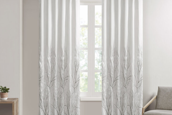 Andora Curtain Panel in White From Madison Park