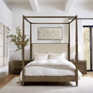 Baylor Canopy Bed Queen in Brown From Madison Park