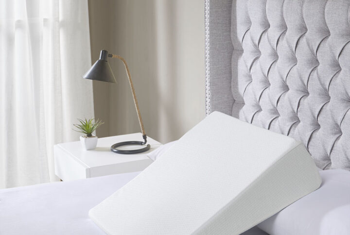 Memory Foam Wedge Pillow in White From Sleep Philosophy