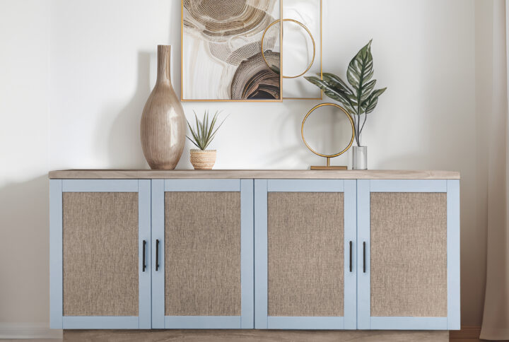 Mattie Accent Cabinet in Wheat/Grey From Chapel Hill