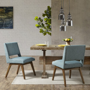 Boomerang Dining Chair (Set of 2) in Blue From INK+IVY