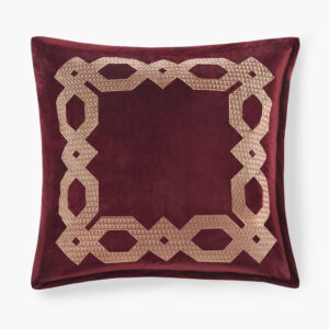 Clermont European Pillow Sham in Burgundy From Croscill Classics