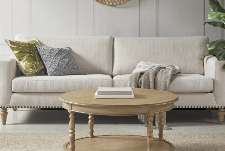 Belden Castered Coffee Table in Natural From Martha Stewart