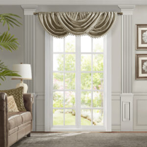 Avignon Waterfall Valance (Single) in Champagne From Croscill Classics