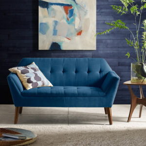 Newport Loveseat in Blue From INK+IVY