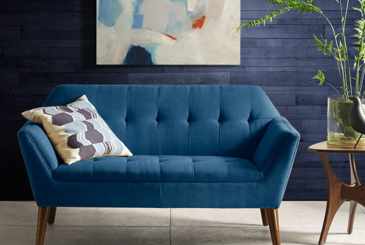 Newport Loveseat in Blue From INK+IVY