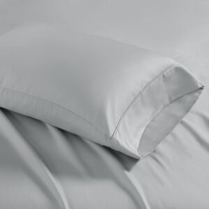 1500 Thread Count Cotton Blend 2 PC Pillowcases in Grey From Madison Park