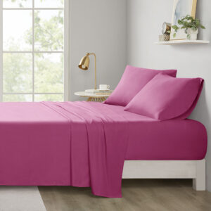 Microfiber All Season Soft Touch Sheet Set in Pink From Intelligent Design