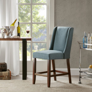 Brody Wing Counter Stool in Blue From Madison Park