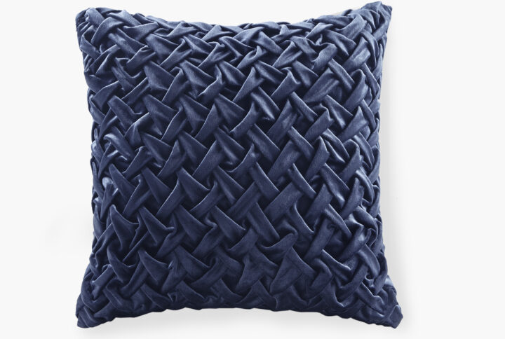 Winchester Square Decor Pillow in Navy From Croscill Classics