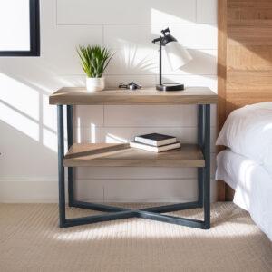 Regan End Table in Wheat/Slate From Chapel Hill