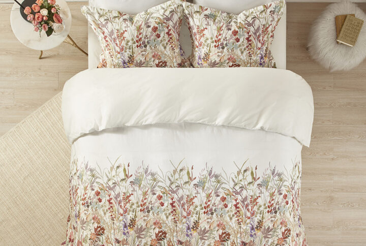 Mariana 3 Piece Cotton Printed  Duvet Cover Set in Multi From Madison Park