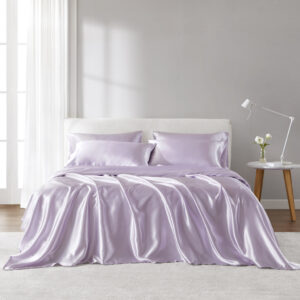 Satin Luxury Sheet Set in Lilac From Madison Park Essentials