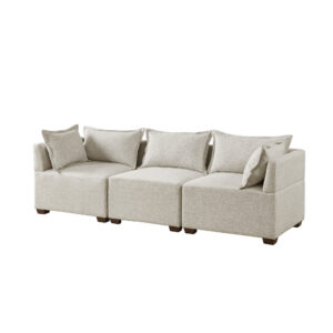 Molly 3-Piece Modular Sofa in Linen From INK+IVY