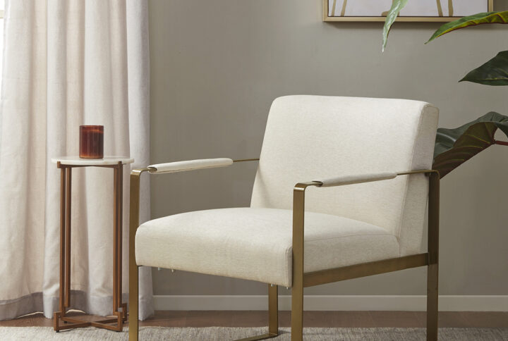 Jayco Accent Chair in Cream From Martha Stewart