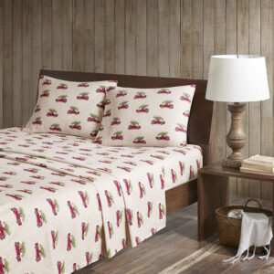 Flannel Sheet Set in Tan Cars From Woolrich