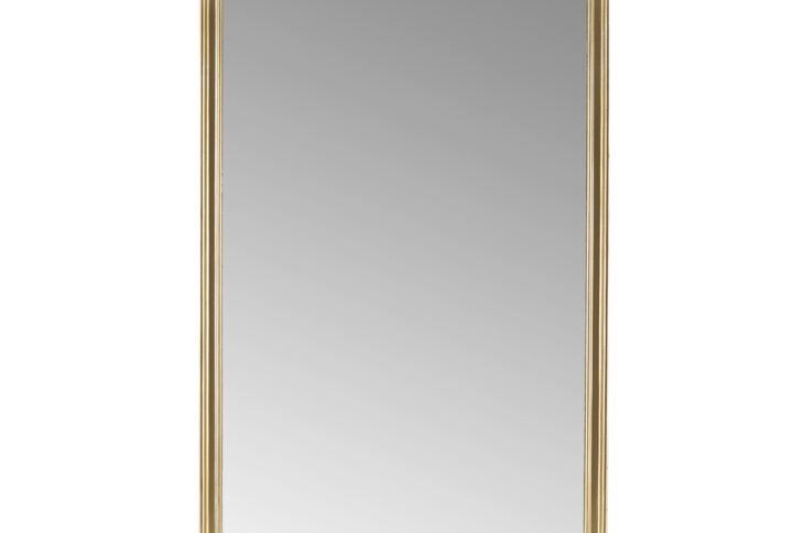 Adelaide Gold Scalloped Wood Wall Mirror in Gold From Madison Park