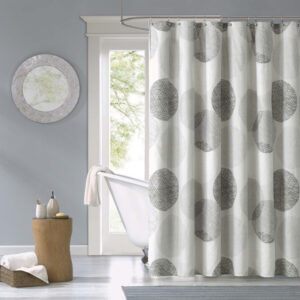 Knowles Shower Curtain in Grey From Madison Park Essentials