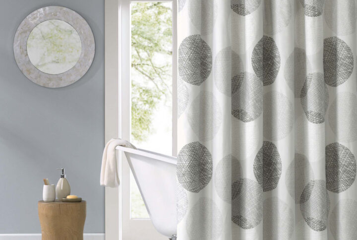 Knowles Shower Curtain in Grey From Madison Park Essentials