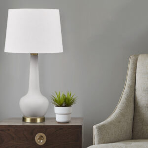 Zazie Ceramic Genie Table Lamp in Grey From 510 Design