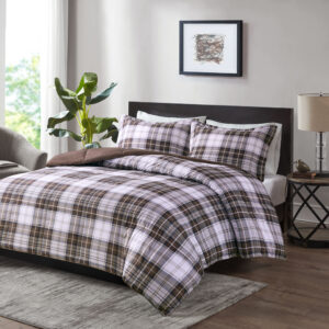 Parkston 3M Scotchgard Down Alternative All Season Comforter Set in Brown From Madison Park Essentials