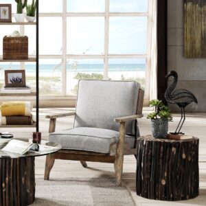 Malibu Accent Chair in Grey From INK+IVY