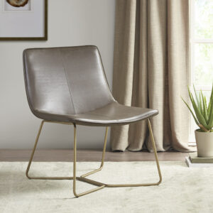 Fallon Accent Chair in Brown/Gold From Madison Park