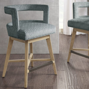 Glenwood Swivel Counter Stool in Grey From Madison Park