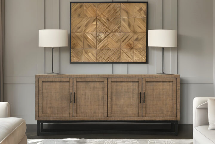 Santa Barbara Accent Cabinet in Brown/Black/Beige From Chapel Hill