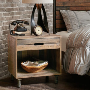 Renu Solid Wood Nightstand in Natural From INK+IVY