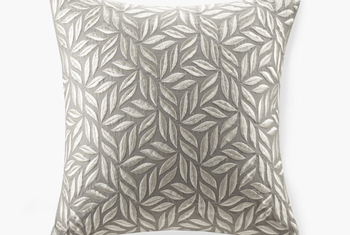 Melodia Square Decor Pillow in Grey From Croscill Home