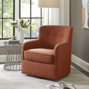 Adele Swivel Chair in Spice From Madison Park