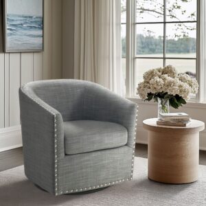 Tyler Swivel in Grey From Madison Park